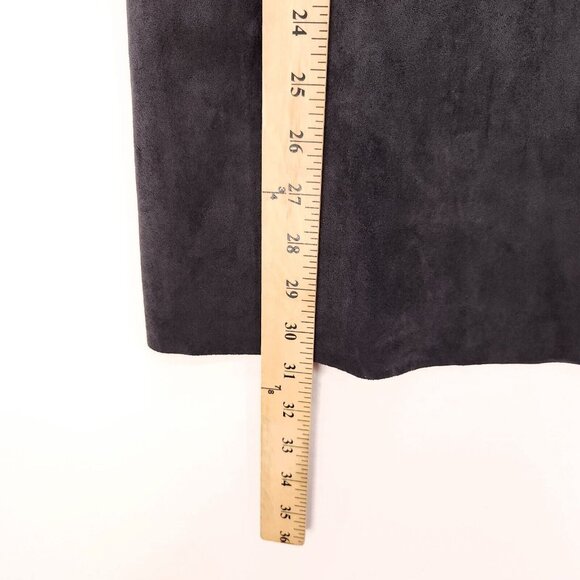 Wilfred Free Cami Slip Dress Vivienne Gray Mini Faux Suede Size XS - Picture 8 of 13